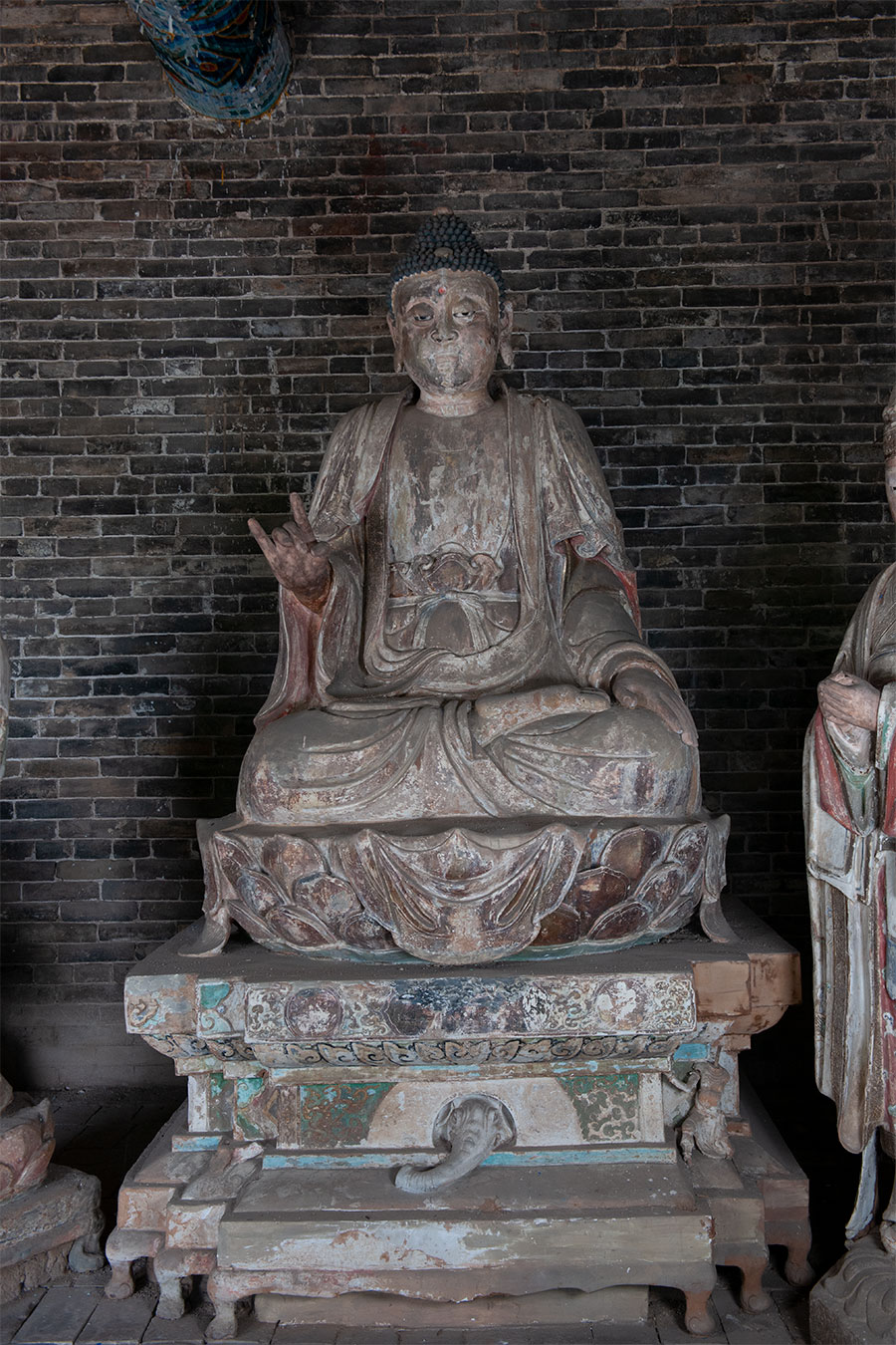 上寺三佛殿彩塑（西方极乐世界阿弥陀佛）