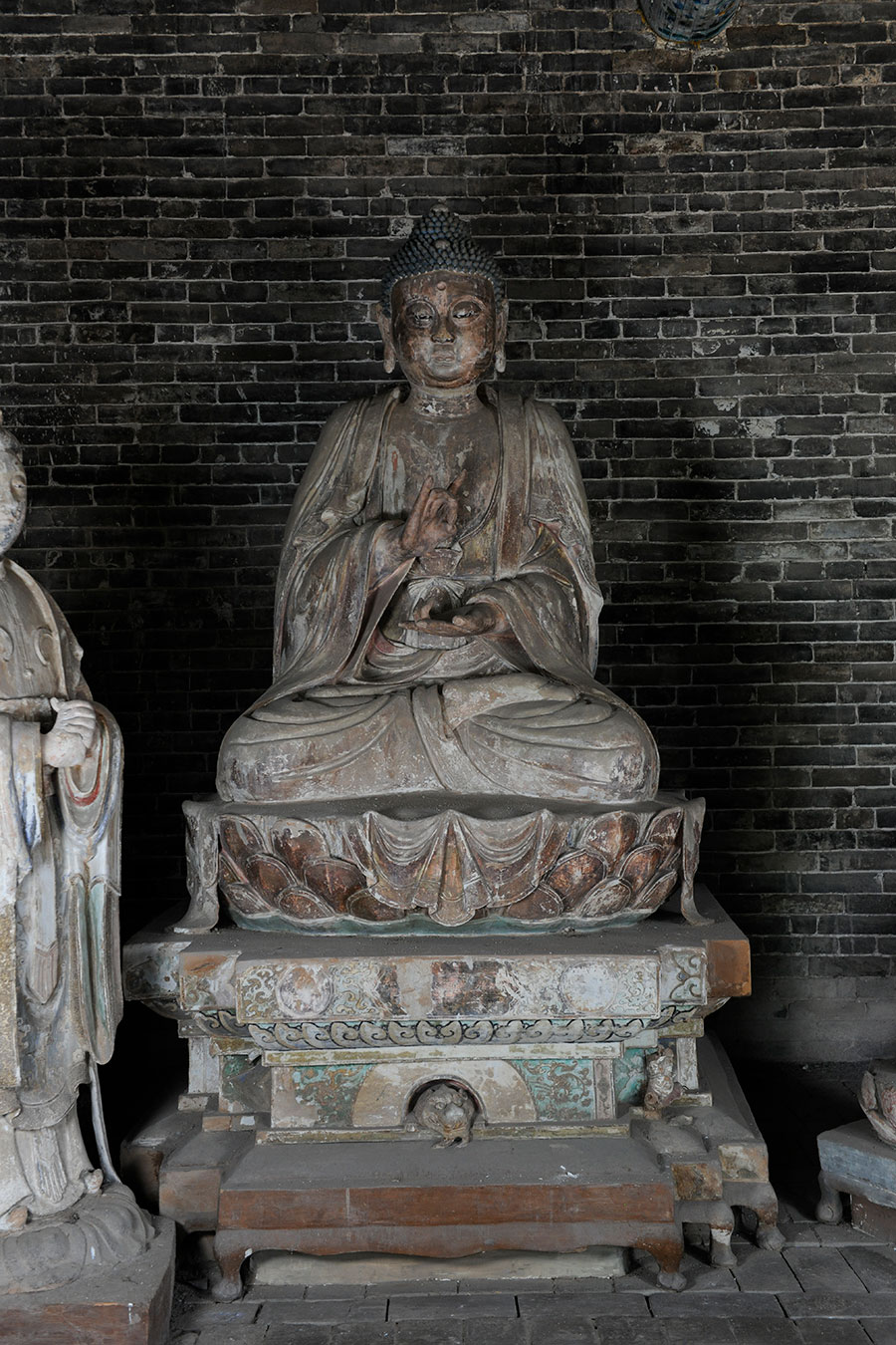 上寺三佛殿彩塑（东方琉璃世界药师佛）