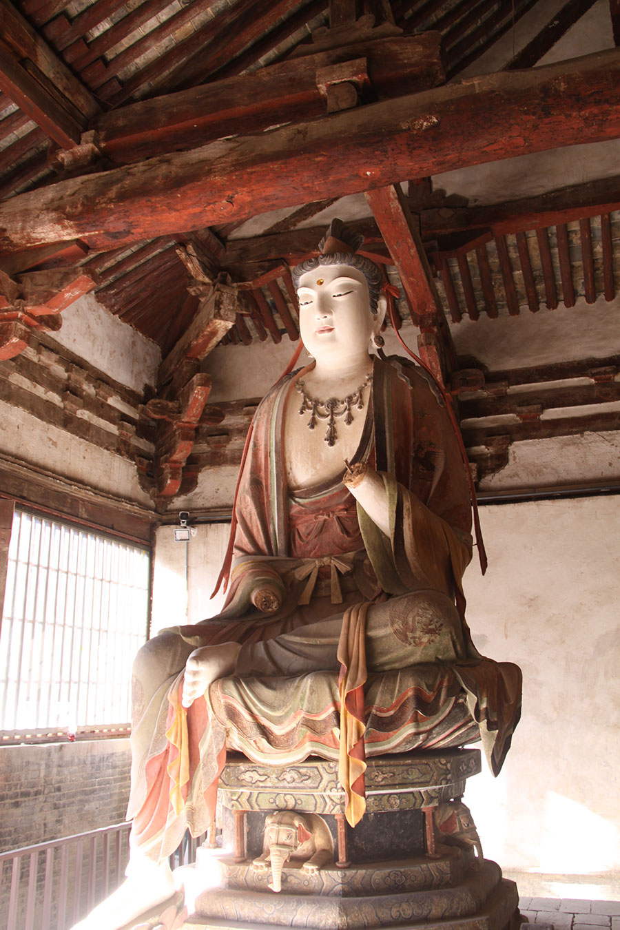 上寺释迦殿彩塑（普贤塑像）