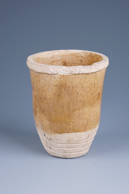 明黄釉明器琉璃缸